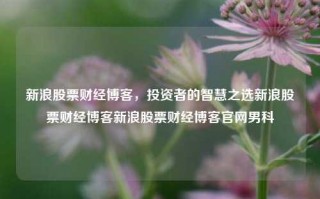 新浪股票财经博客，投资者的智慧之选新浪股票财经博客新浪股票财经博客官网男科