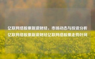 亿联网络股票新浪财经，市场动态与投资分析亿联网络股票新浪财经亿联网络股票走势叶珂