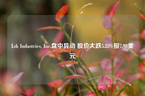 Lsb Industries, Inc.盘中异动 股价大跌5.23%报7.98美元-第1张图片-第一财经