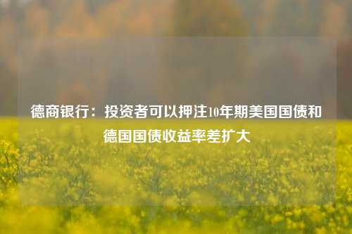 德商银行：投资者可以押注10年期美国国债和德国国债收益率差扩大