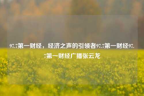 97.7第一财经，经济之声的引领者97.7第一财经97.7第一财经广播张云龙