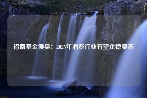 招商基金侯昊：2025年消费行业有望企稳复苏